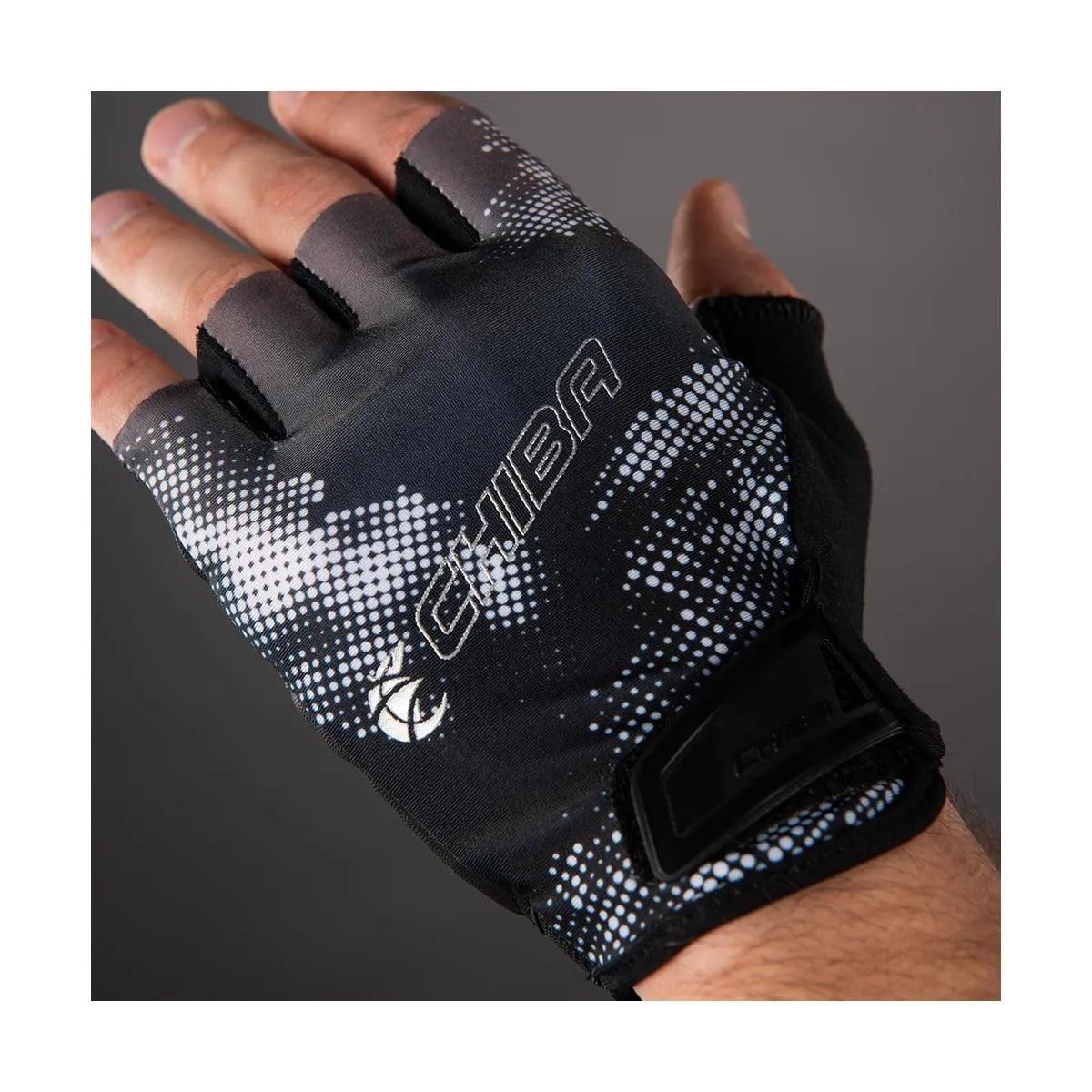 Chiba Ride II Mens Cycling Gloves (Black)