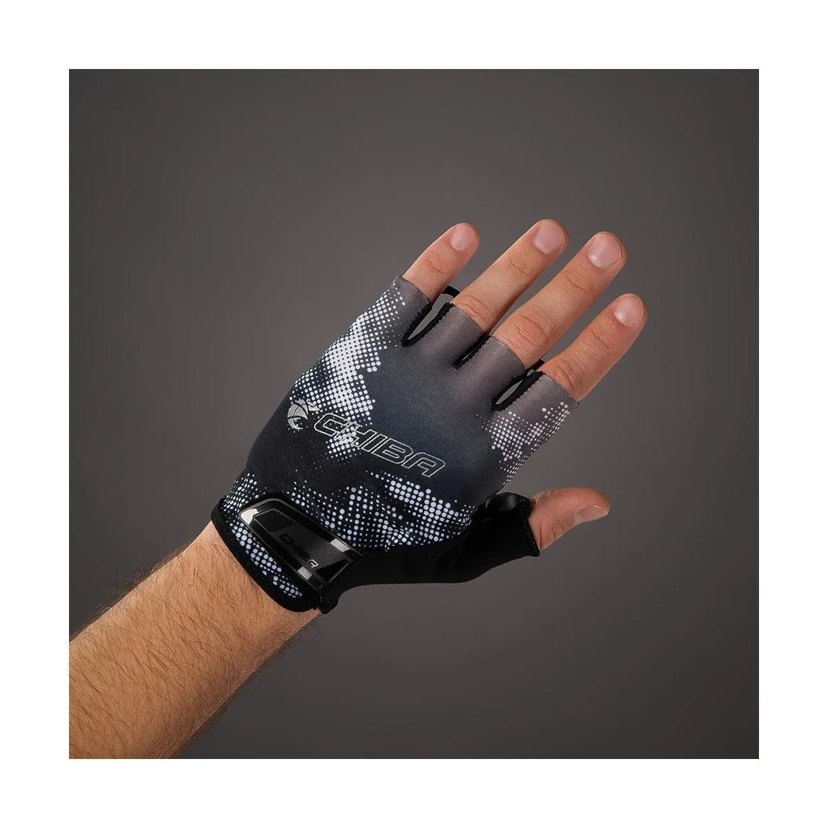 Chiba Ride II Mens Cycling Gloves (Black)