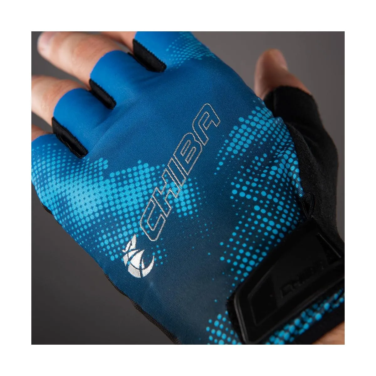 Chiba Ride II Mens Cycling Gloves (Blue)
