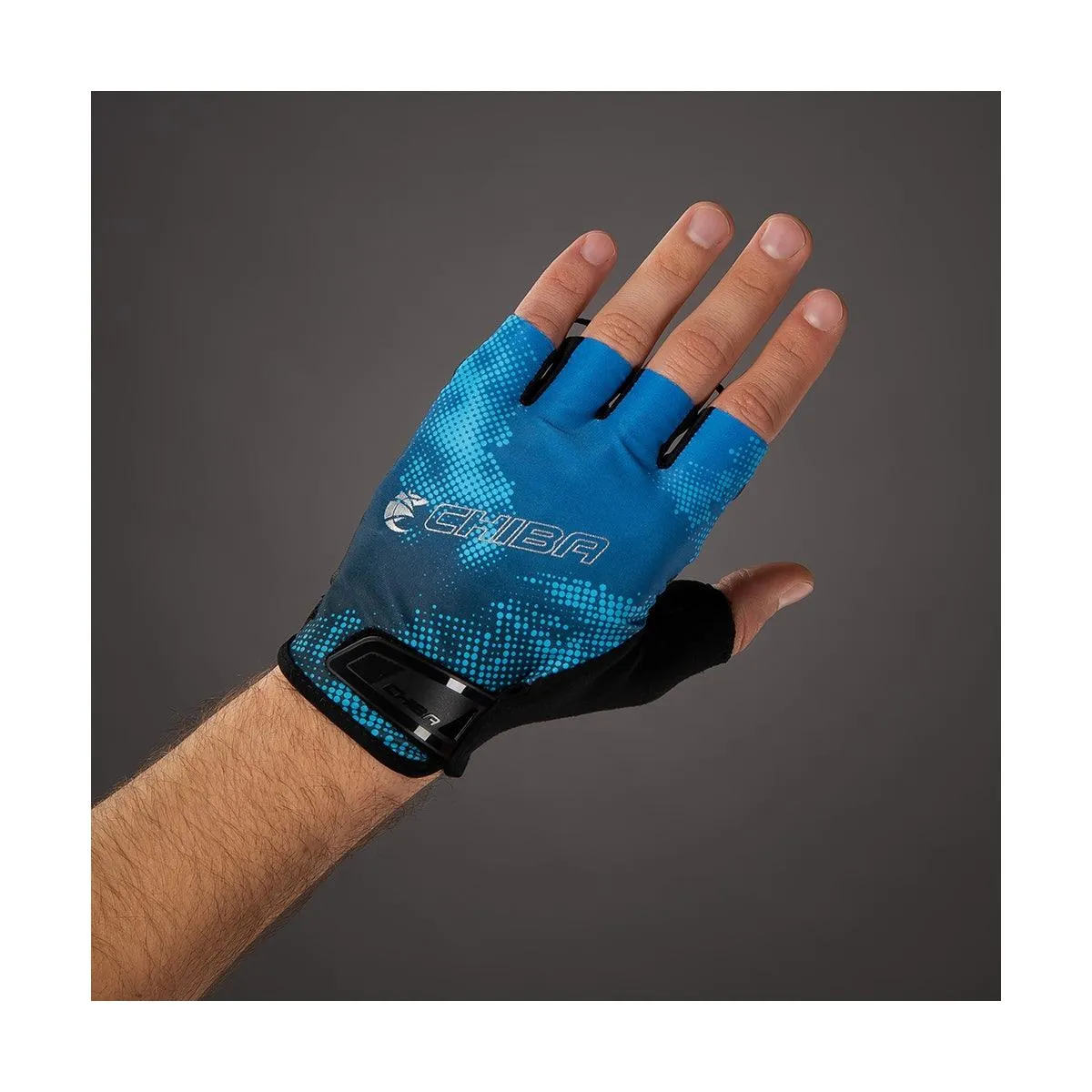 Chiba Ride II Mens Cycling Gloves (Blue)