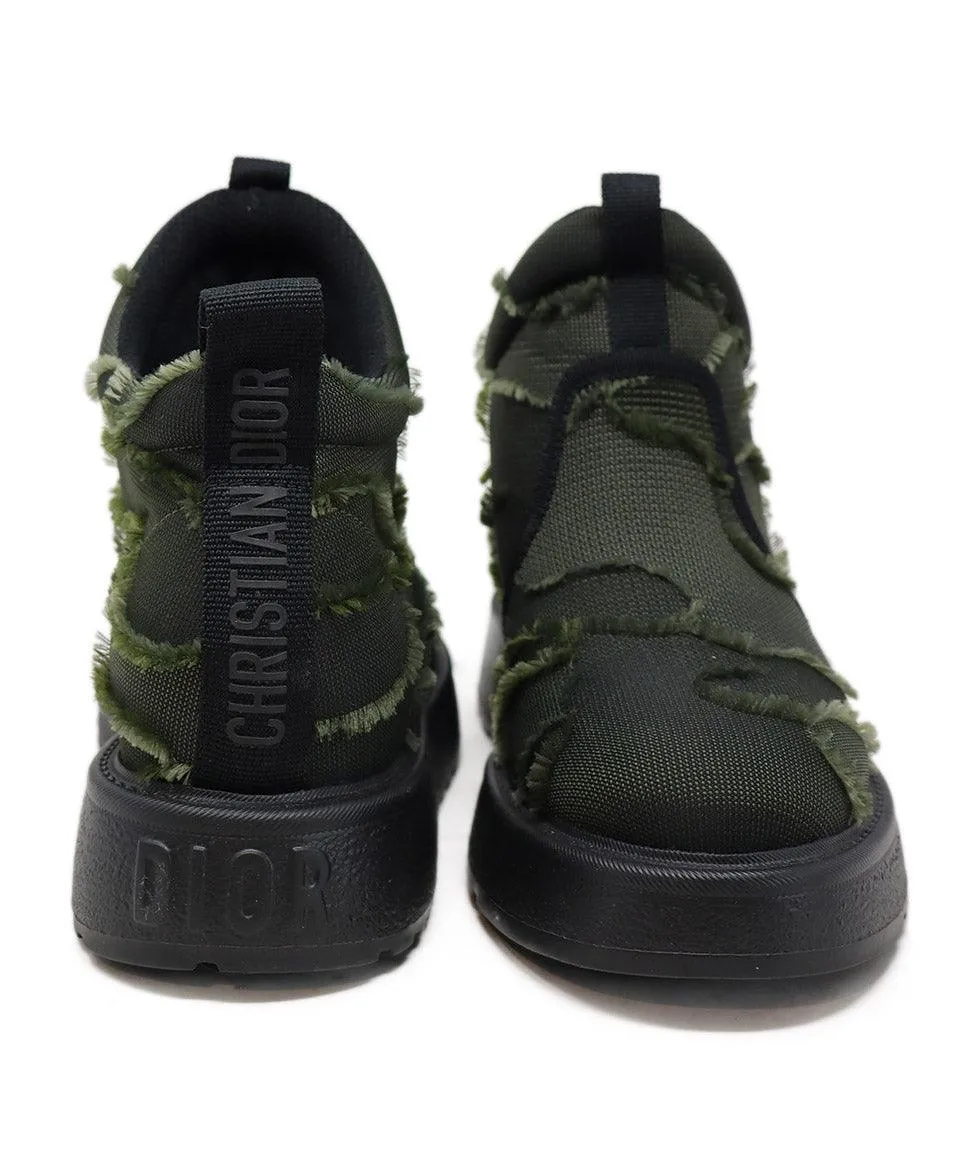 Christian Dior Green Camouflage Booties sz 8