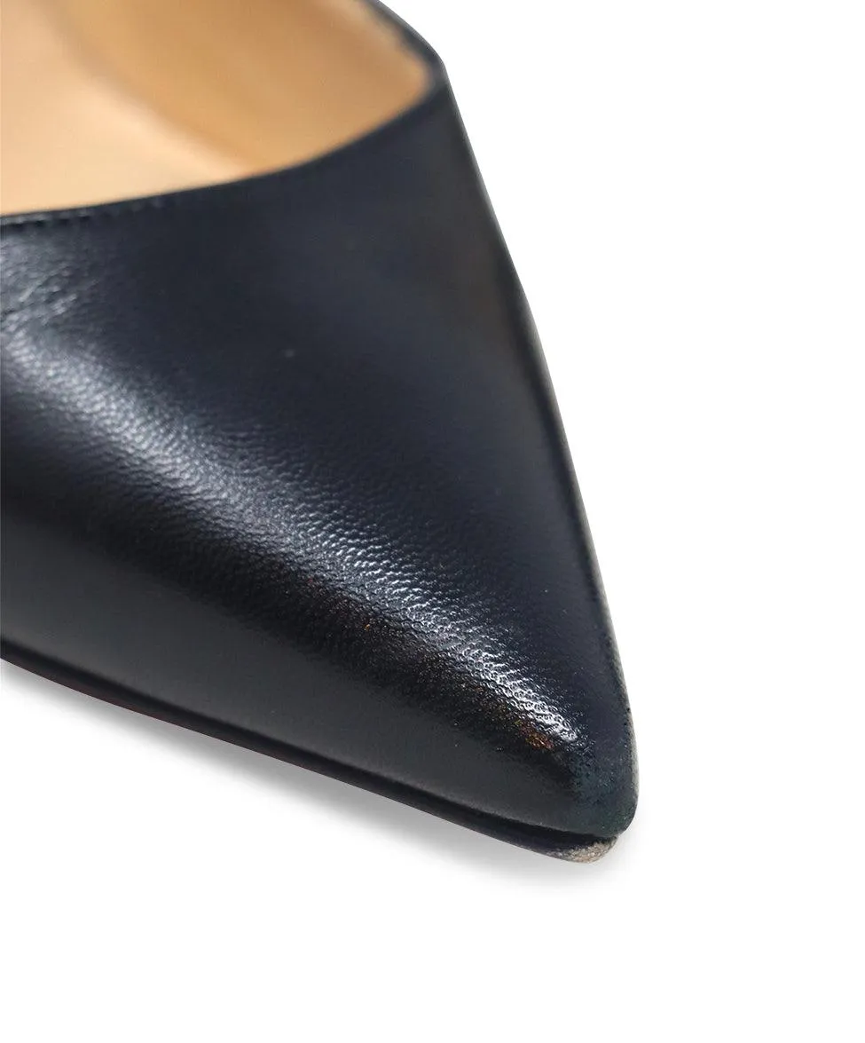 Christian Louboutin Black Leather Heels sz 6