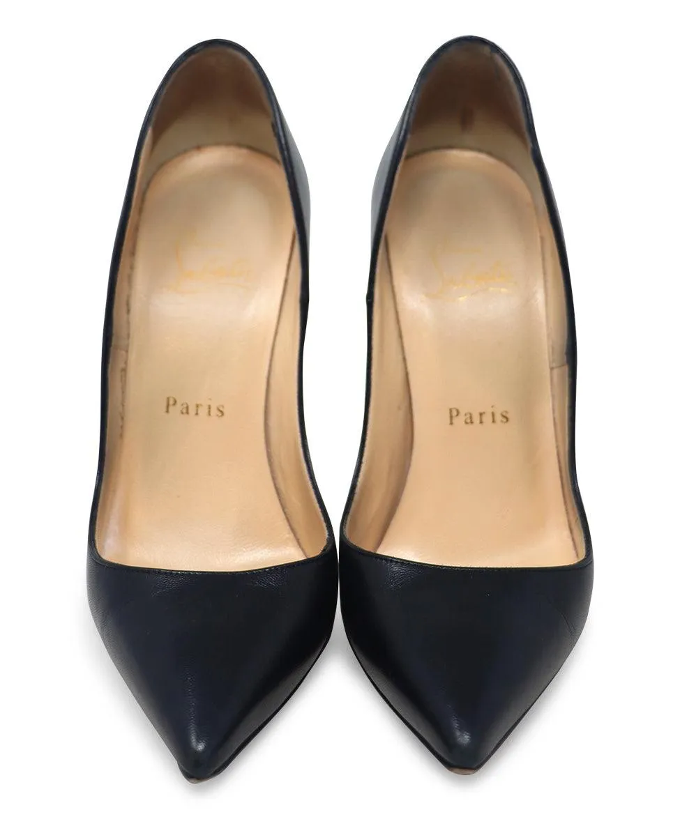 Christian Louboutin Black Leather Heels sz 6