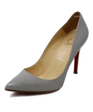 Christian Louboutin Grey Patent Leather Heels sz 8