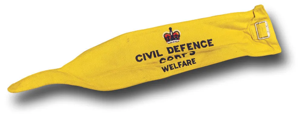 CIVIL DEFENCE CORPS ARMBAND QC Silvermans