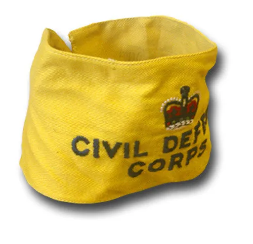 CIVIL DEFENCE CORPS ARMBAND QC Silvermans