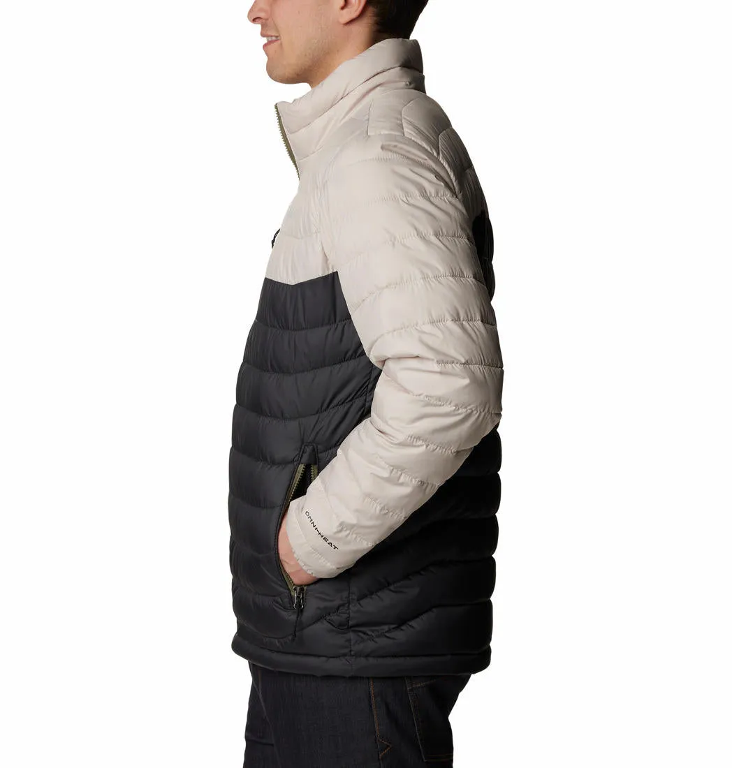 Columbia Men Beige Omni-Heat Reflective Powder Lite Jacket