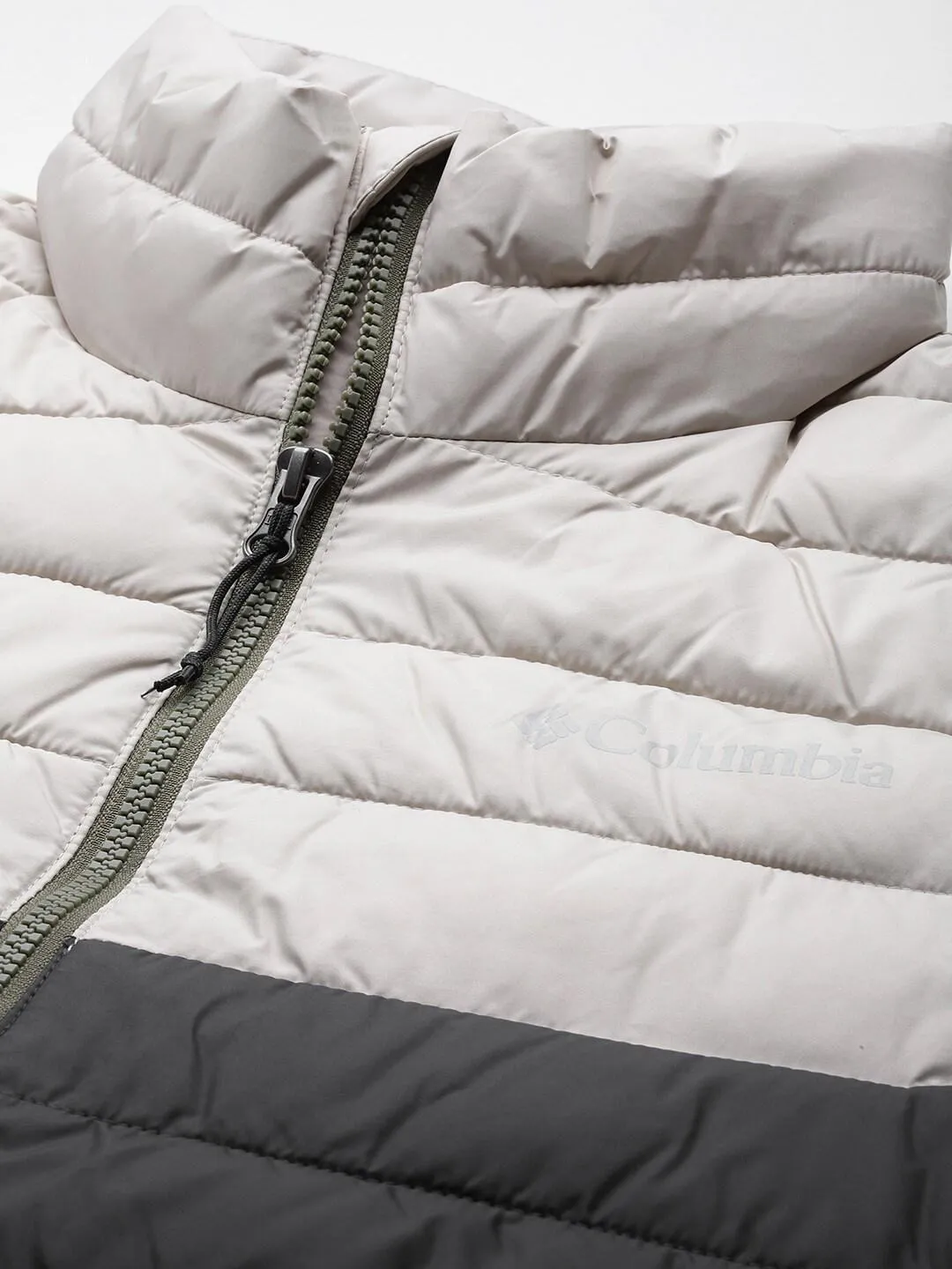 Columbia Men Beige Omni-Heat Reflective Powder Lite Jacket