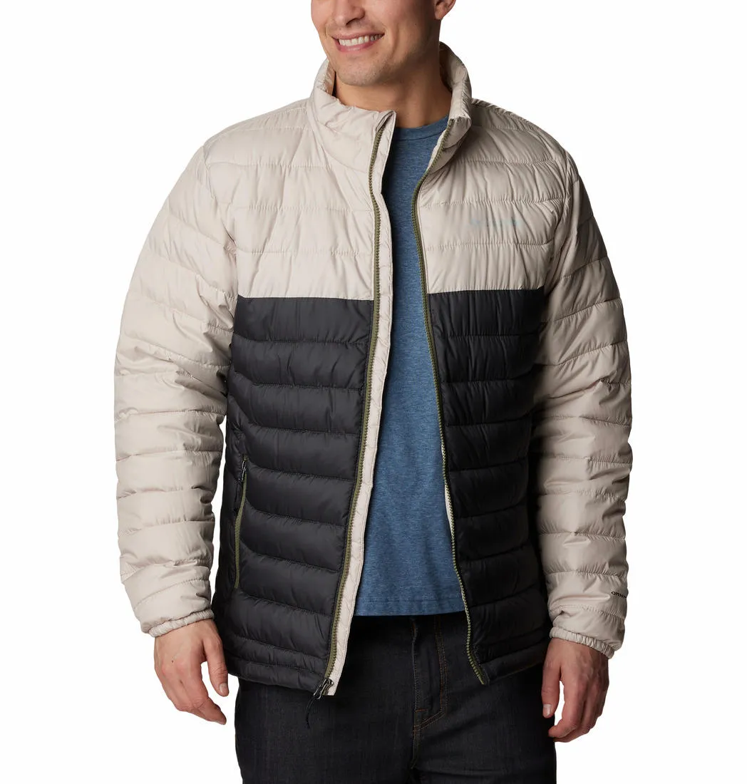 Columbia Men Beige Omni-Heat Reflective Powder Lite Jacket