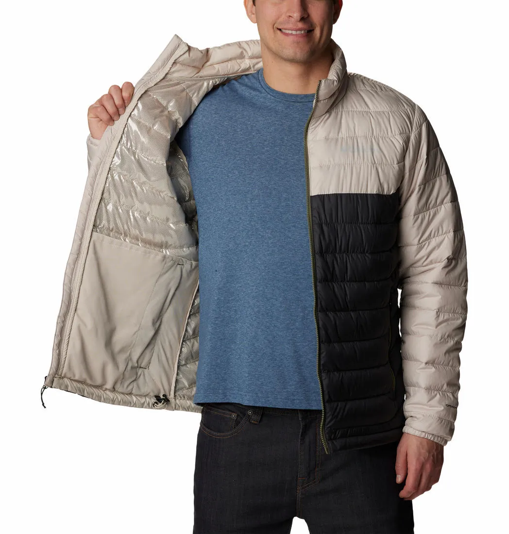 Columbia Men Beige Omni-Heat Reflective Powder Lite Jacket