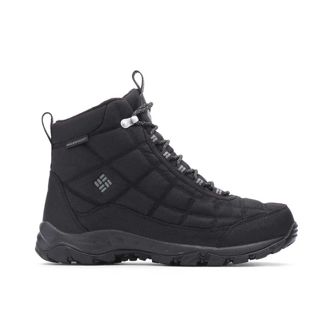 Columbia Men Black FIRECAMP BOOT Water Resistant Shoes