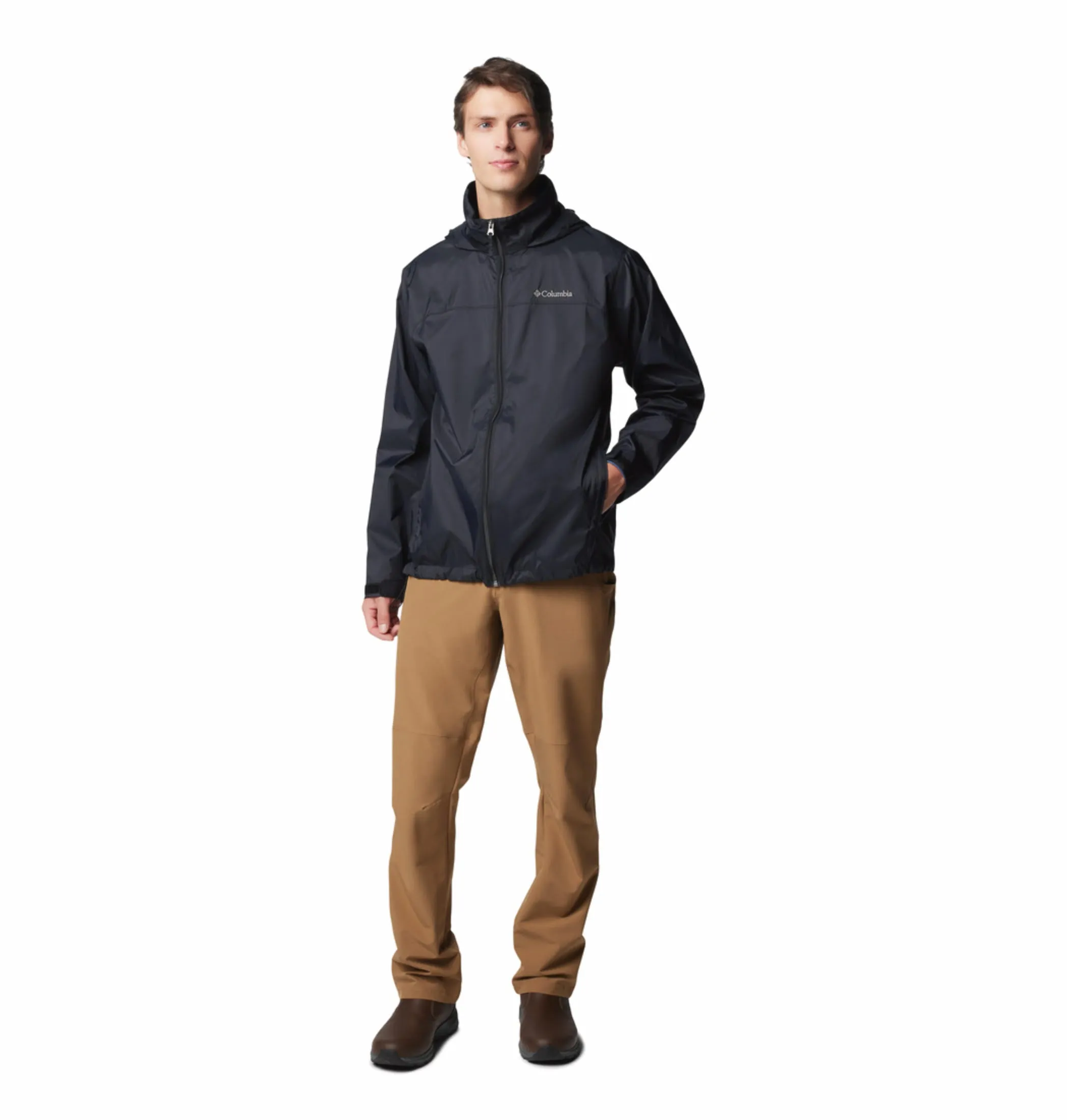 Columbia Men Black Glennaker Lake II Rain Jacket