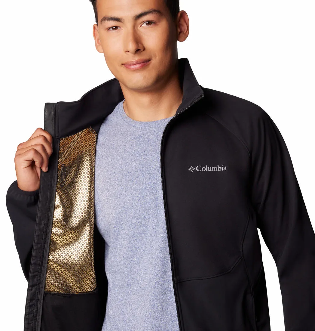 Columbia Men Black Omni-Heat Helix Outdoor Tracks II Fleece Jacket