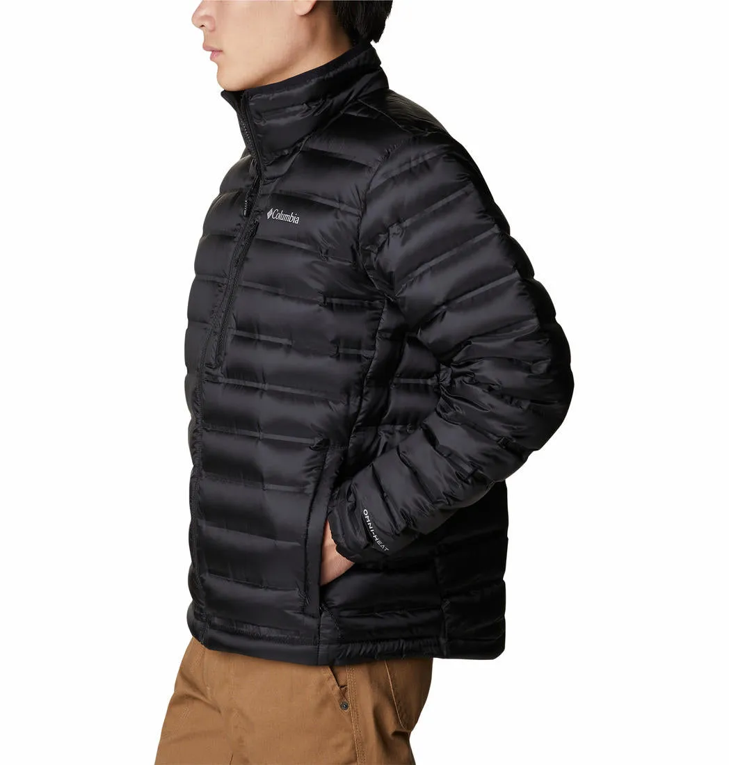 Columbia Men Black Omni-Heat Infinity Pebble Peak II Down Jacket