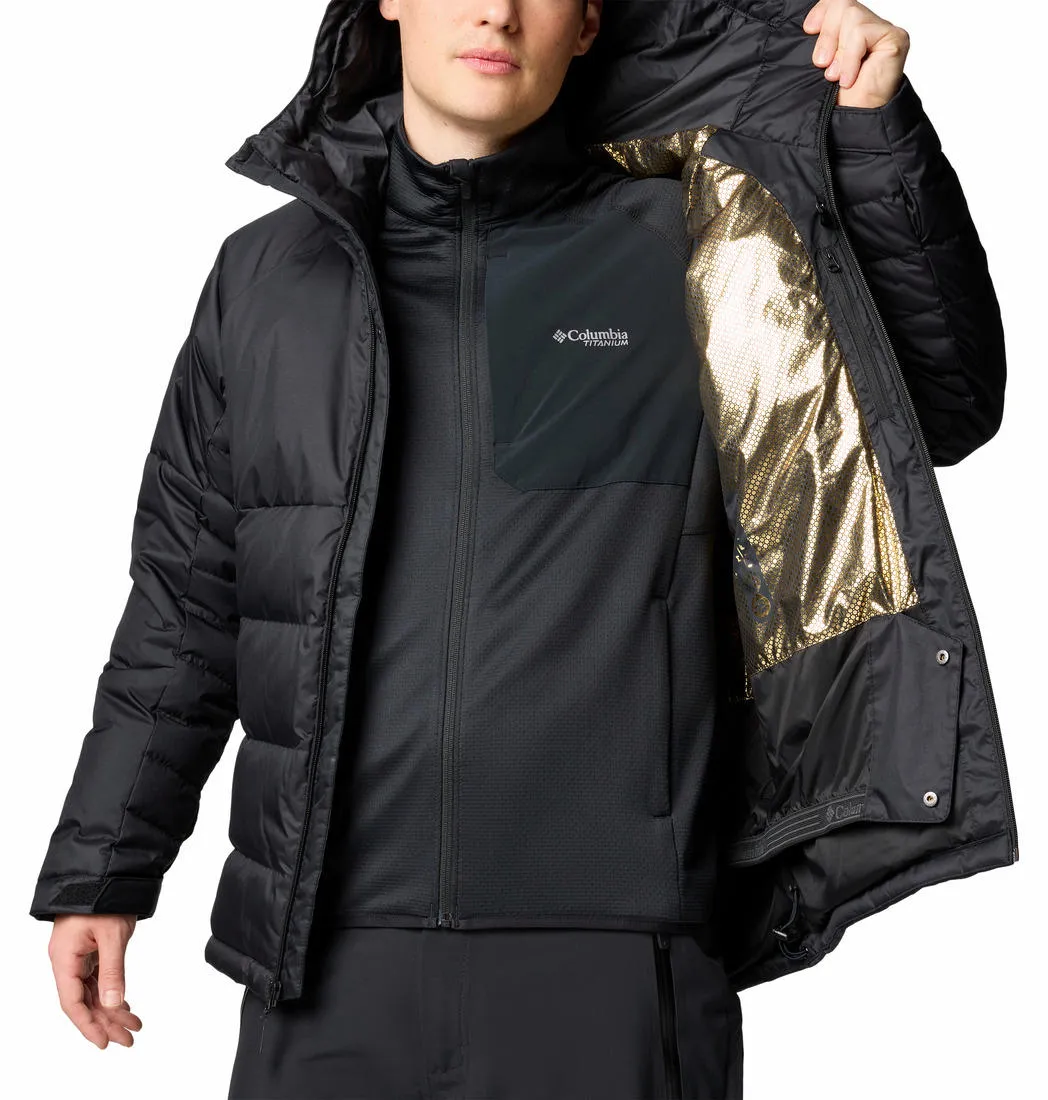 Columbia Men Black Omni-Heat Infinity Roaring Fork II Down Jacket