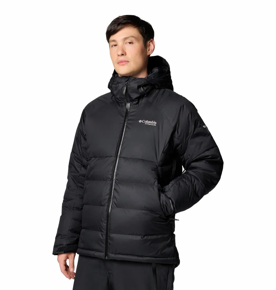 Columbia Men Black Omni-Heat Infinity Roaring Fork II Down Jacket