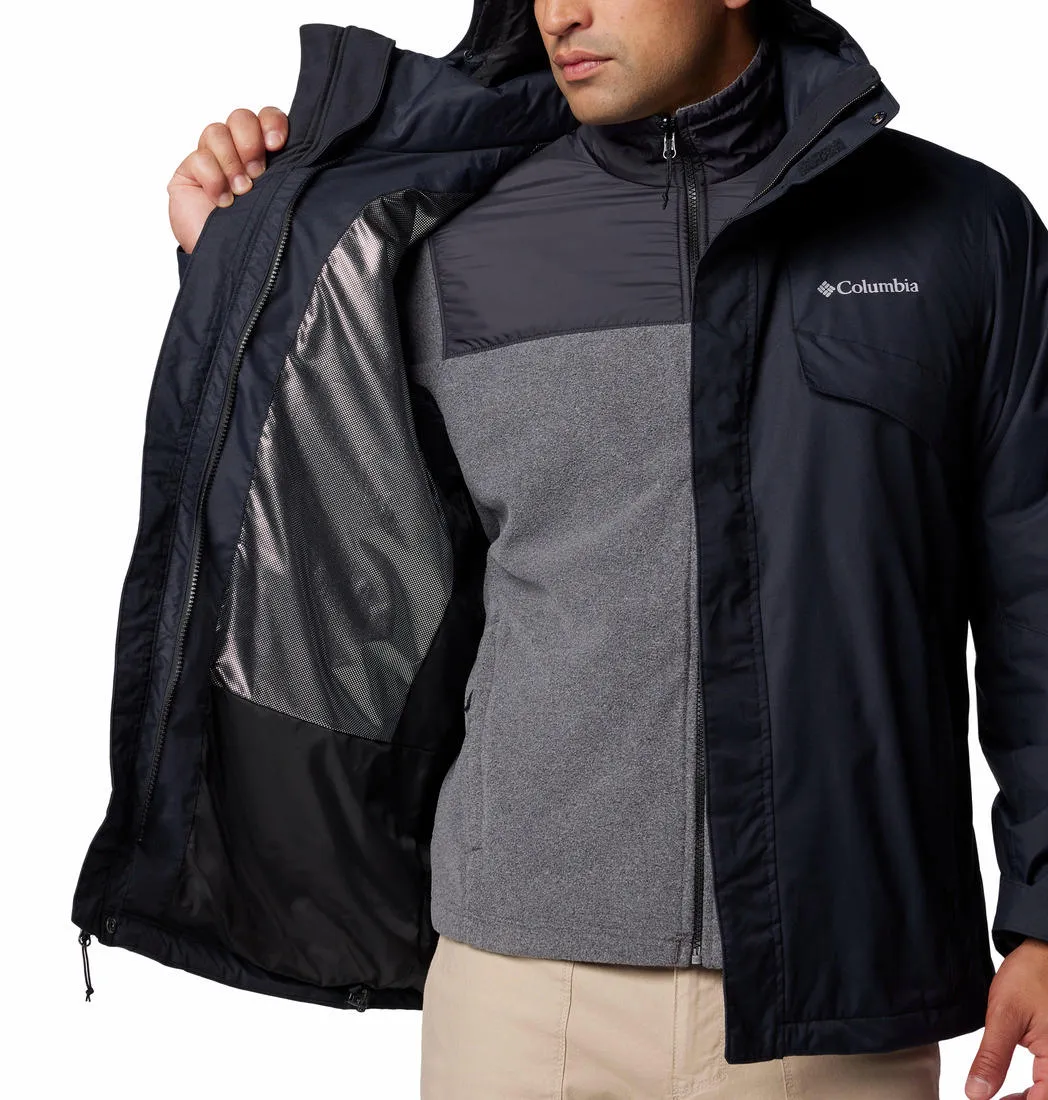 Columbia Men Black Omni-Heat Reflective Bugaboo III Inetrchangeable Jacket