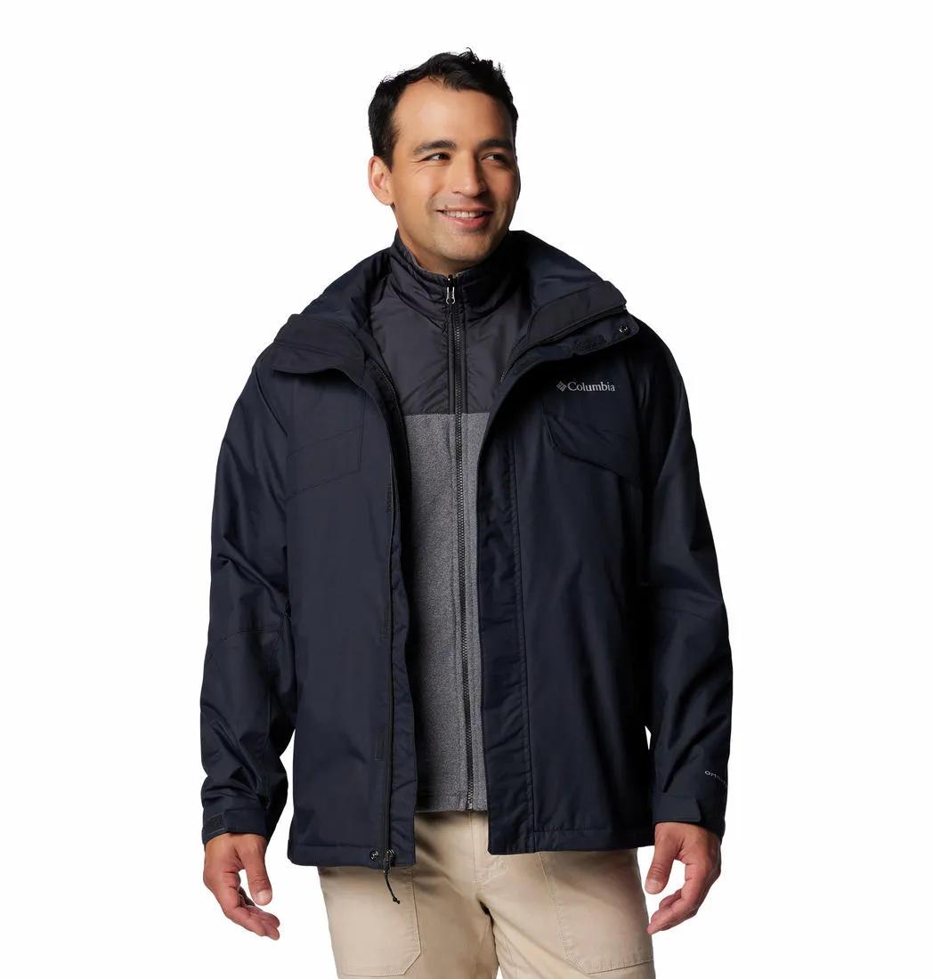 Columbia Men Black Omni-Heat Reflective Bugaboo III Inetrchangeable Jacket