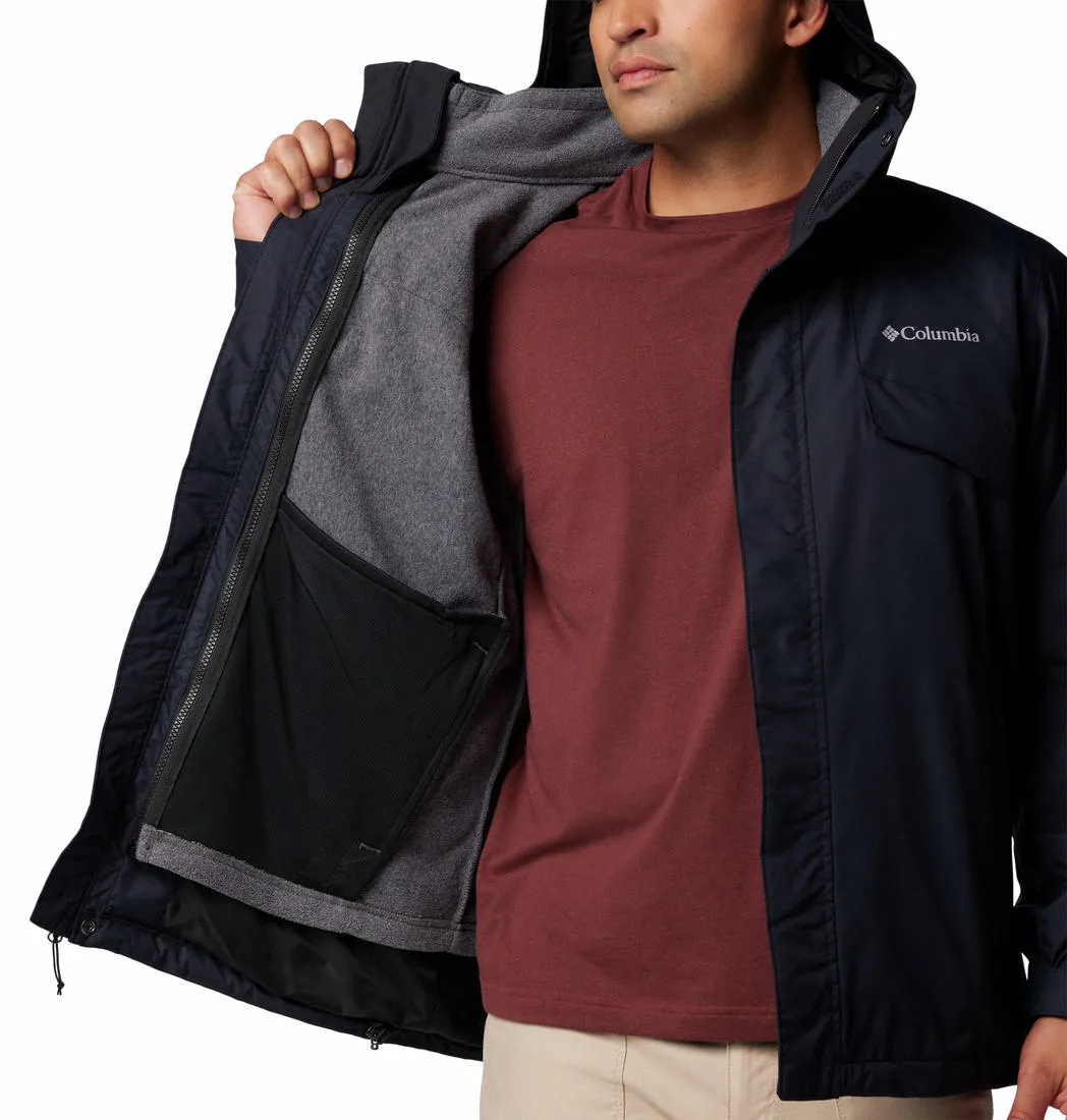 Columbia Men Black Omni-Heat Reflective Bugaboo III Inetrchangeable Jacket