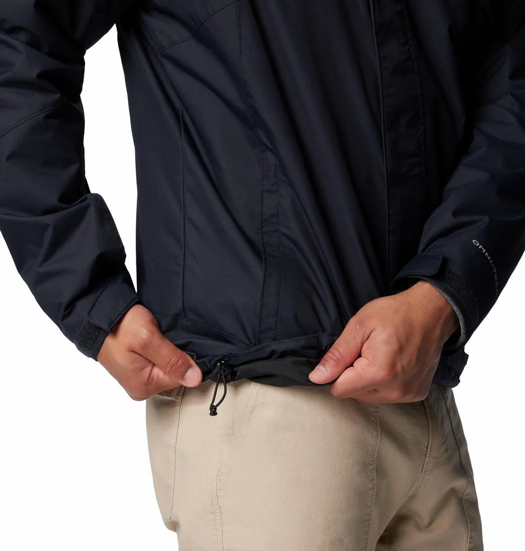 Columbia Men Black Omni-Heat Reflective Bugaboo III Inetrchangeable Jacket