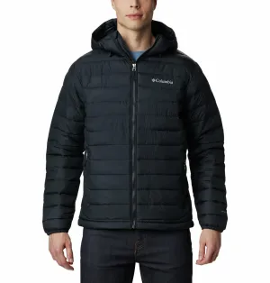 Columbia Men Black Omni-Heat Reflective Powder Lite Hooded Jacket