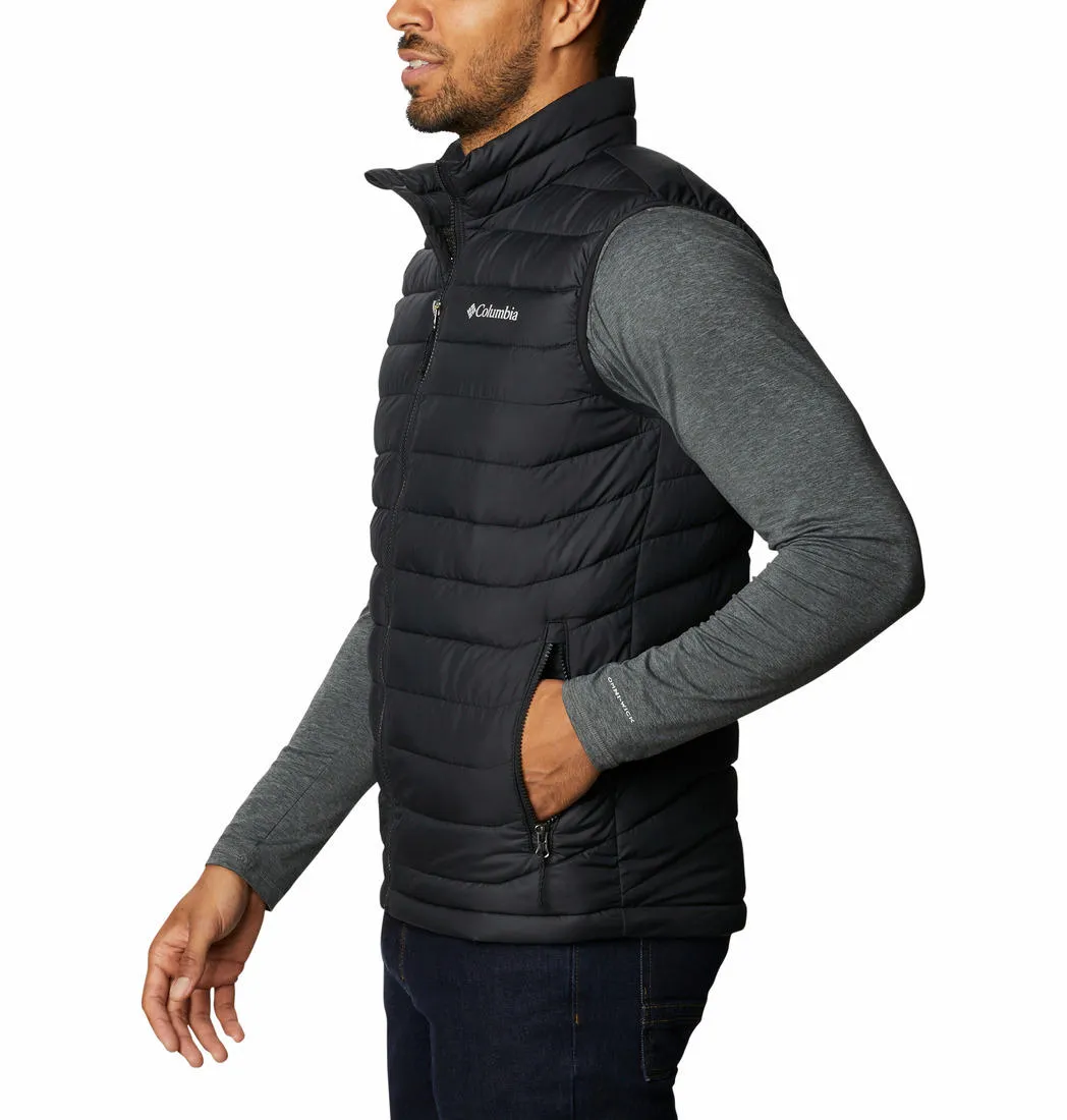 Columbia Men Black Omni-Heat Reflective Powder Lite II Vest