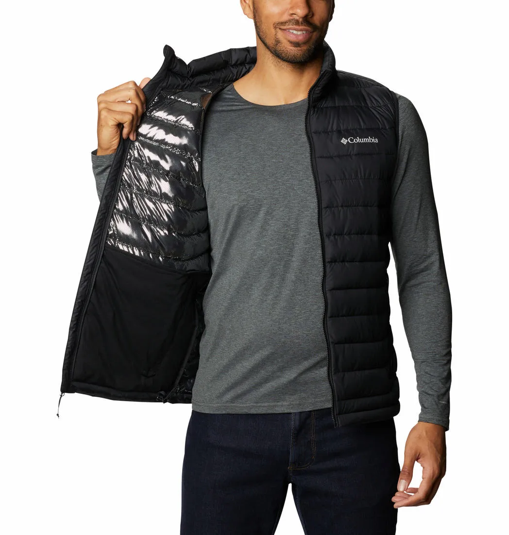 Columbia Men Black Omni-Heat Reflective Powder Lite II Vest