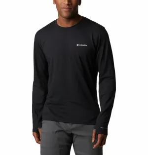 Columbia Men Black Omni-Shade Tech Trail Crew II Tshirt