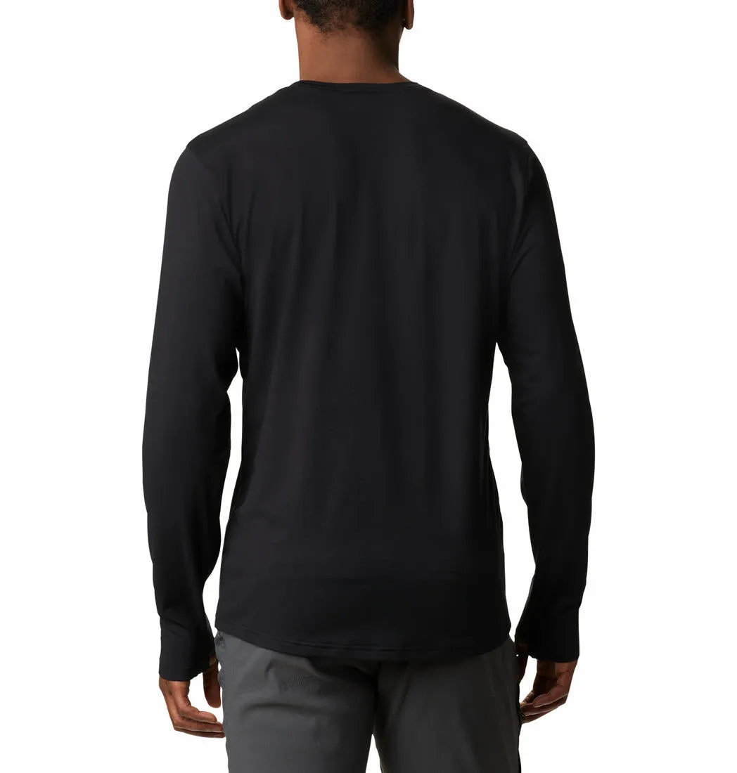 Columbia Men Black Omni-Shade Tech Trail Crew II Tshirt