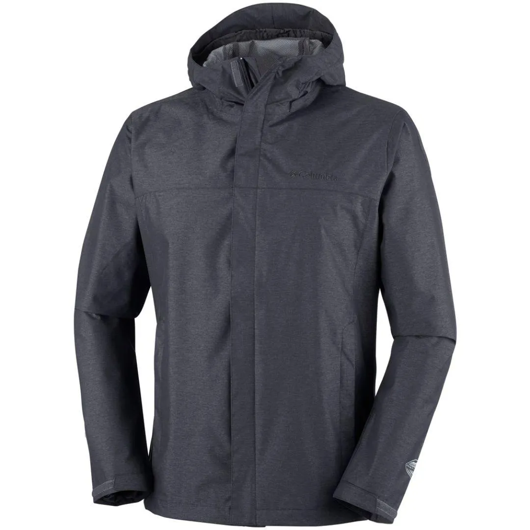 Columbia Men Black Omni-Tech Diablo Creek Rain Shell Waterproof Rain Jacket