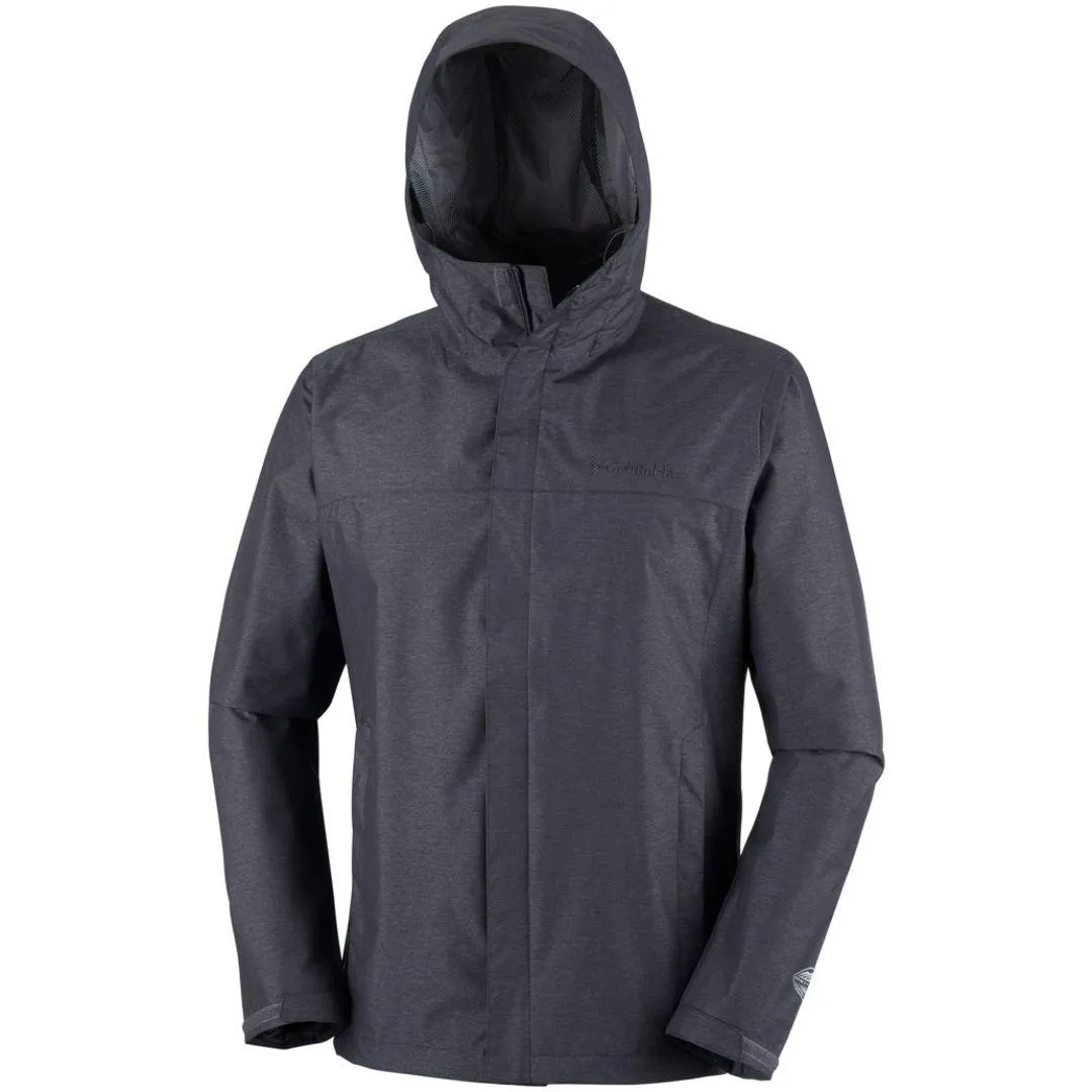 Columbia Men Black Omni-Tech Diablo Creek Rain Shell Waterproof Rain Jacket