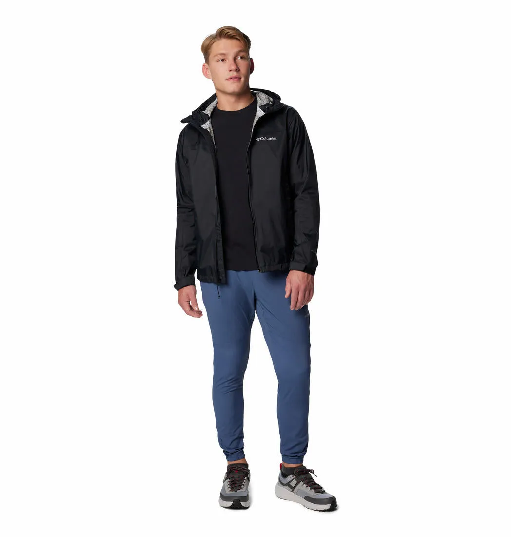 Columbia Men Black Omni-Tech EvaPOURation II Waterproof Rain Jacket