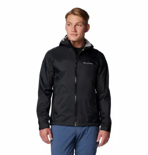 Columbia Men Black Omni-Tech EvaPOURation II Waterproof Rain Jacket