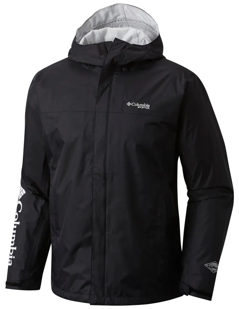 Columbia Men Black Omni-Tech PFG Storm Waterproof Rain Jacket