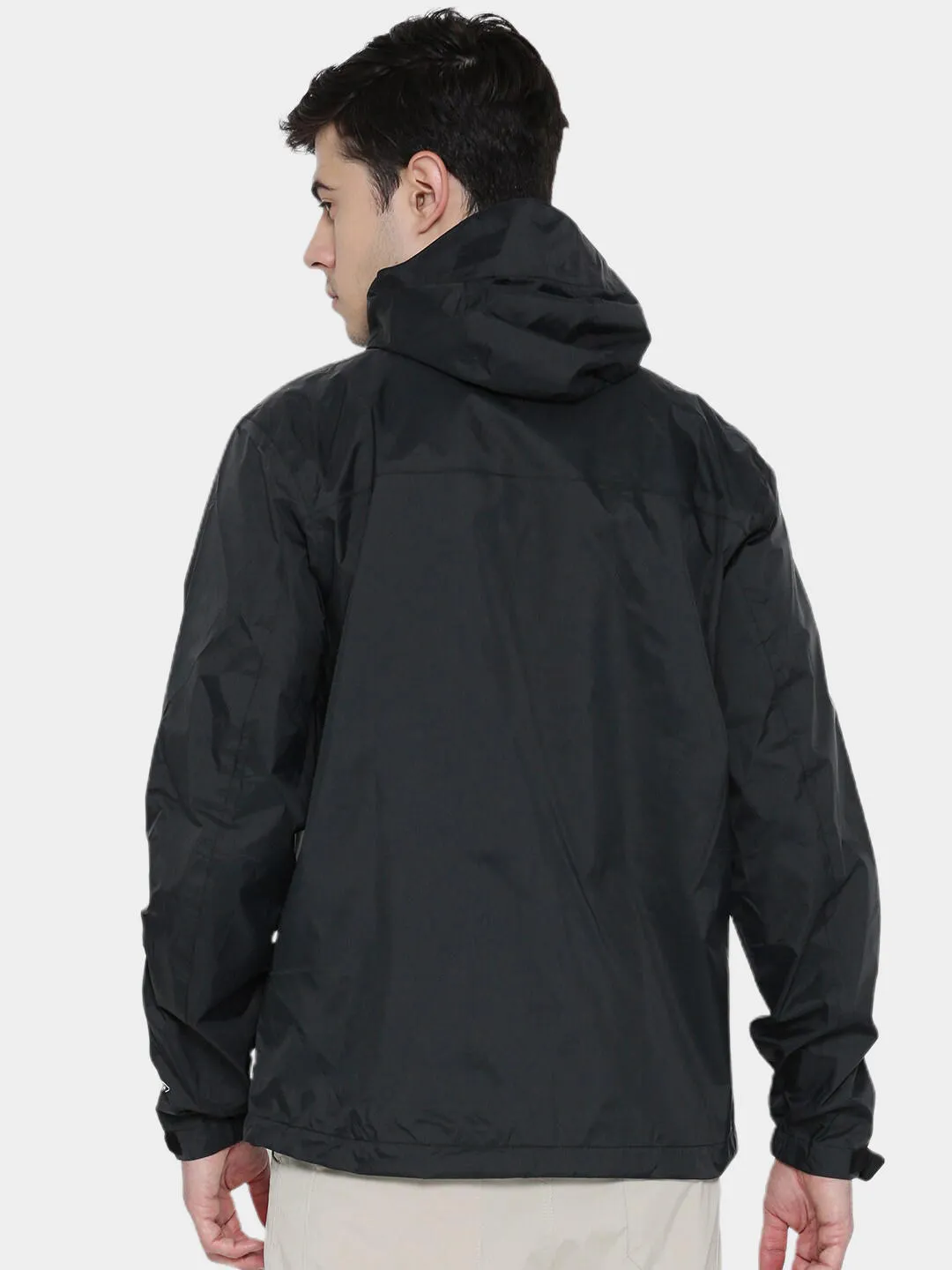 Columbia Men Black Omni-Wick EvaPOURation Waterproof Rain Jacket
