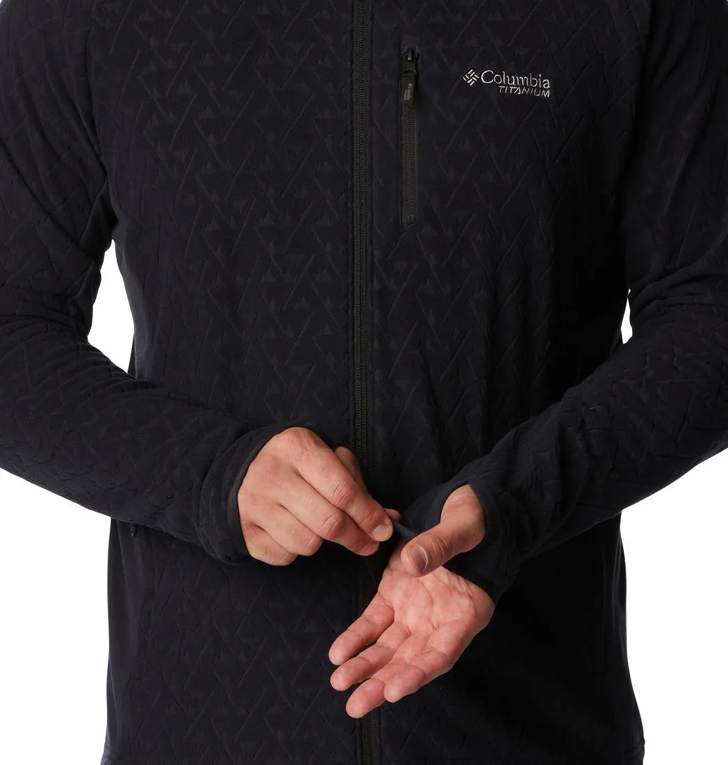 Columbia Men Black Omni-Wick Titan Pass 3.0 Fleece Jacket