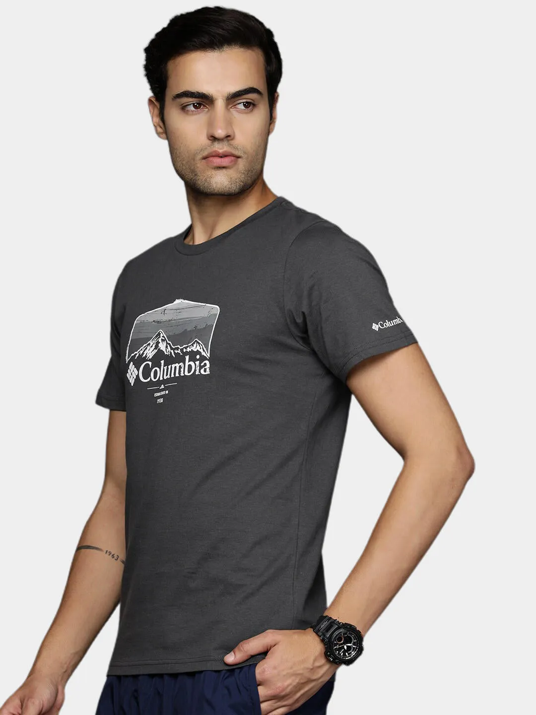 Columbia Men Black Path Lake Graphic II Tshirt
