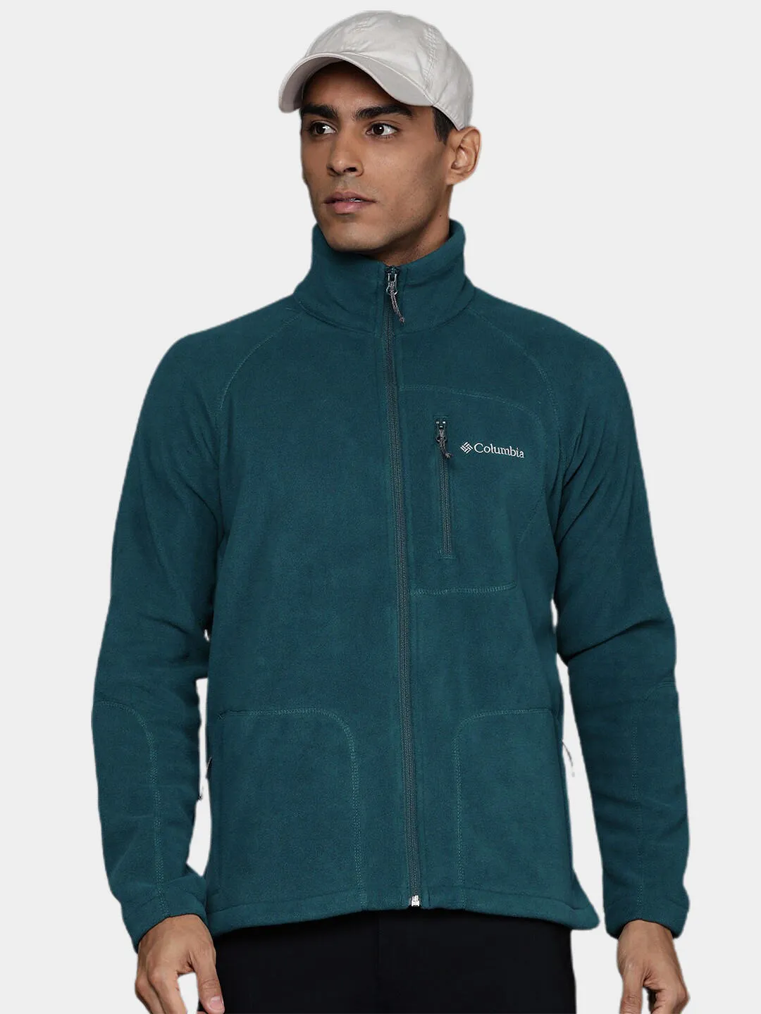 Columbia Men Blue Fast Trek II Fleece Jacket