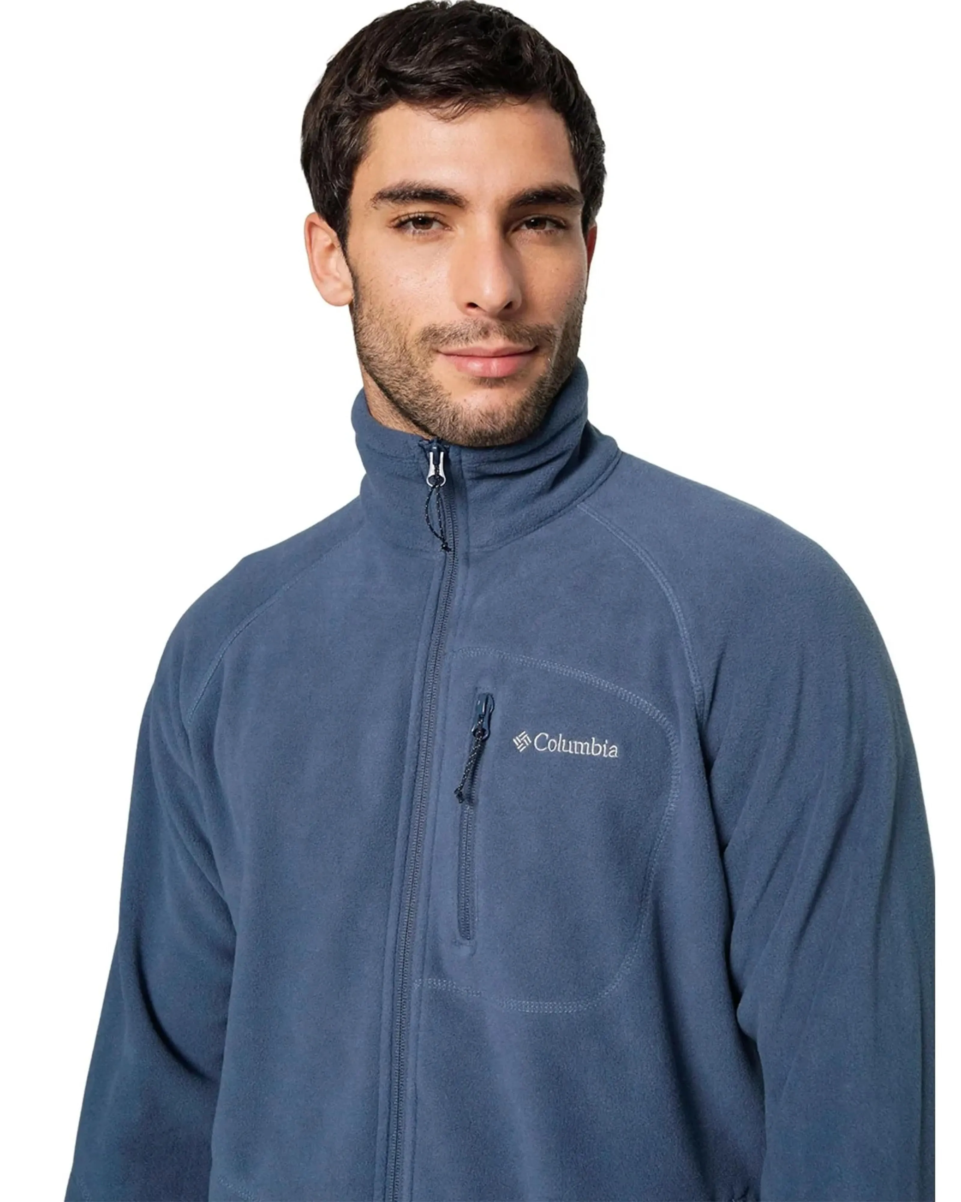 Columbia Men Blue Fast Trek II Fleece Jacket