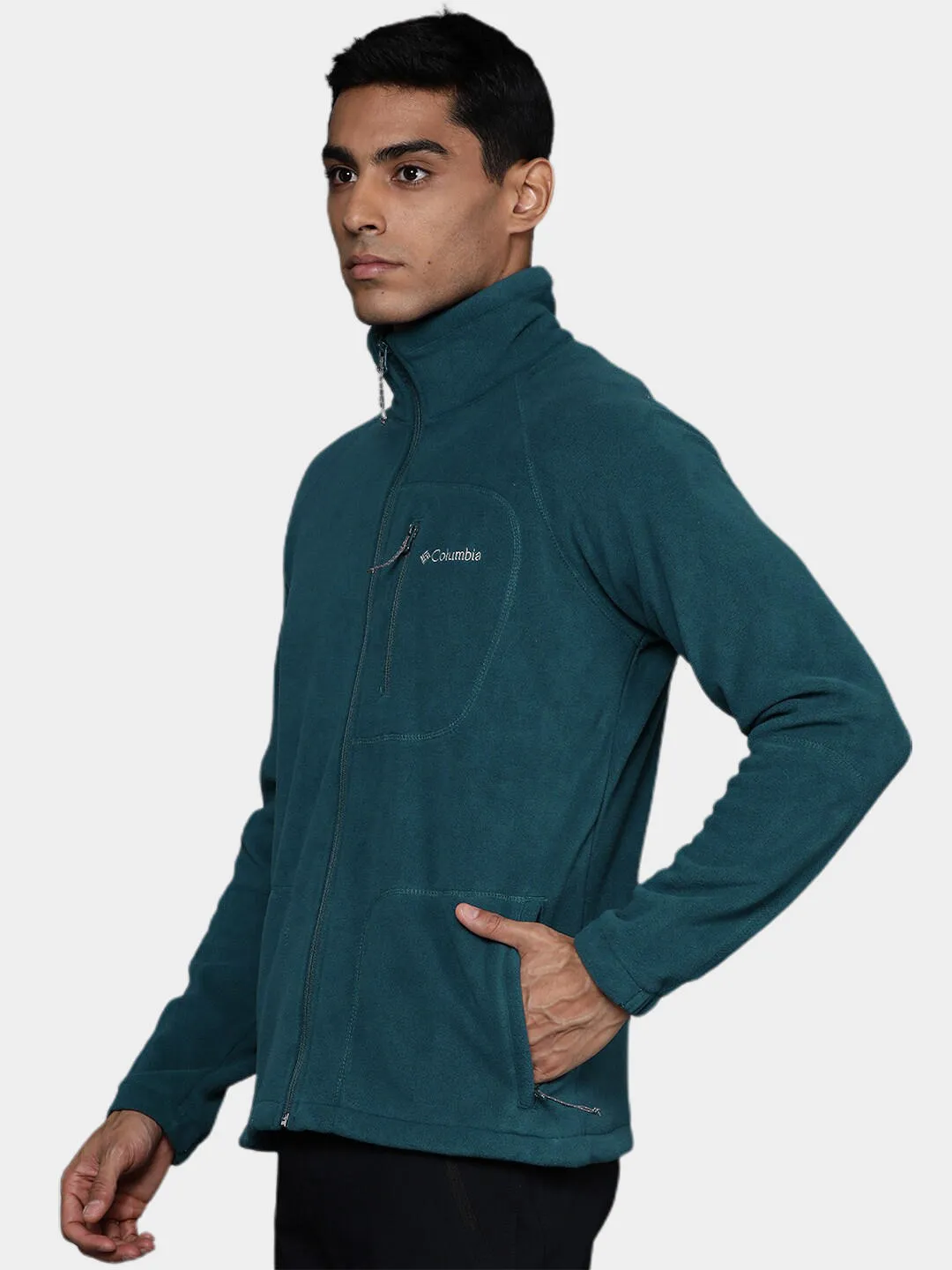 Columbia Men Blue Fast Trek II Fleece Jacket
