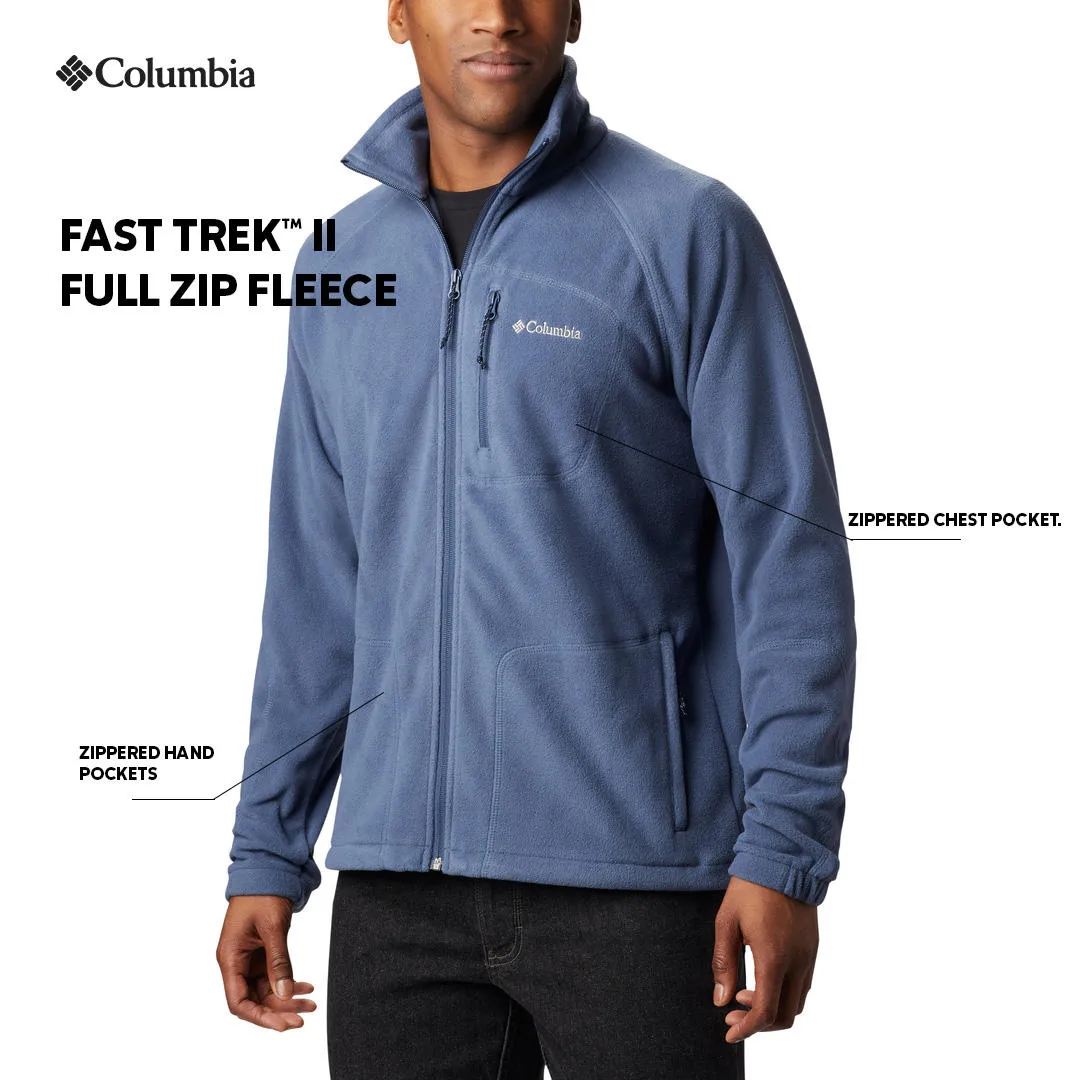 Columbia Men Blue Fast Trek II Fleece Jacket