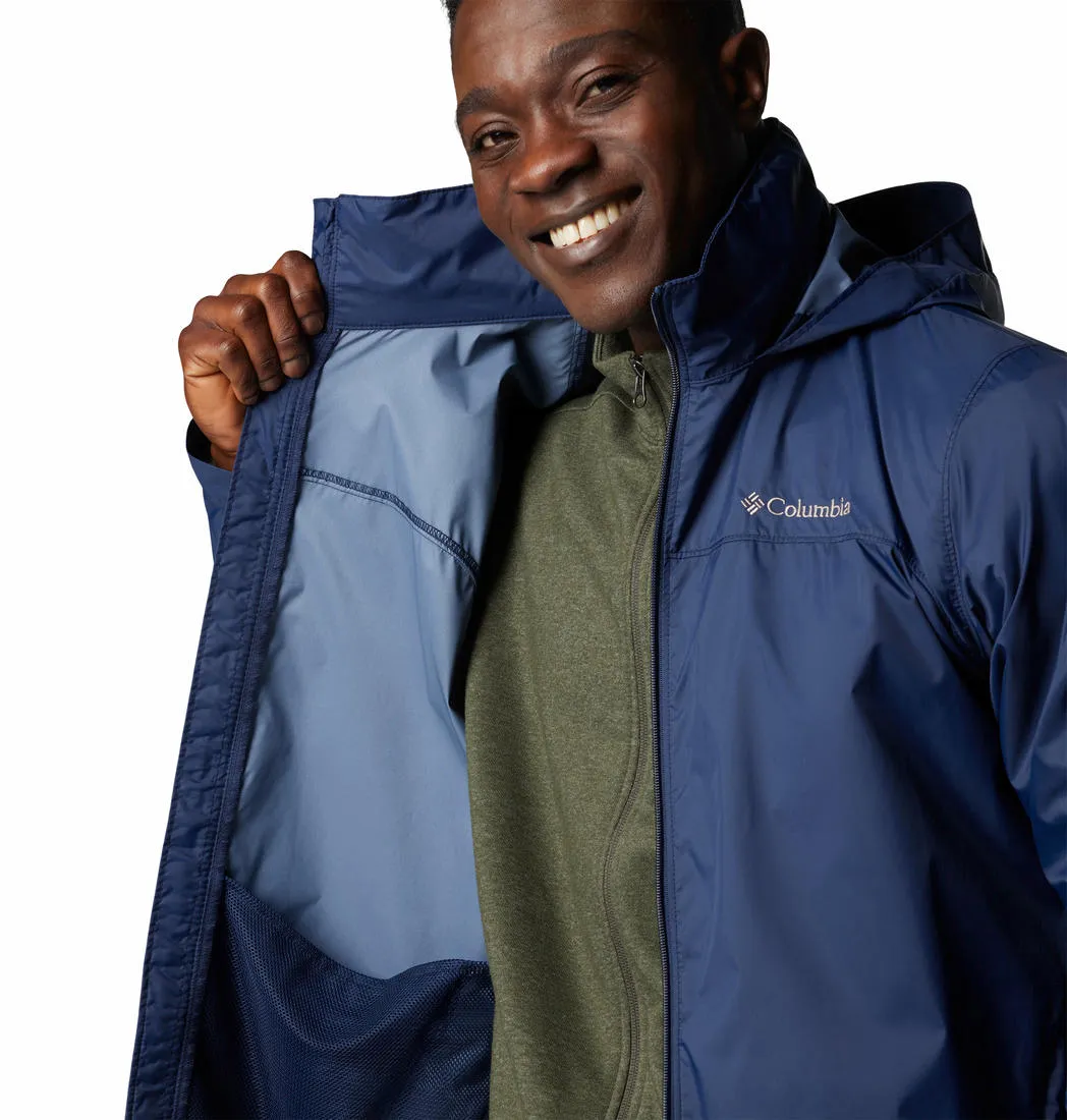 Columbia Men Blue Glennaker Lake II Rain Waterproof Rain Jacket