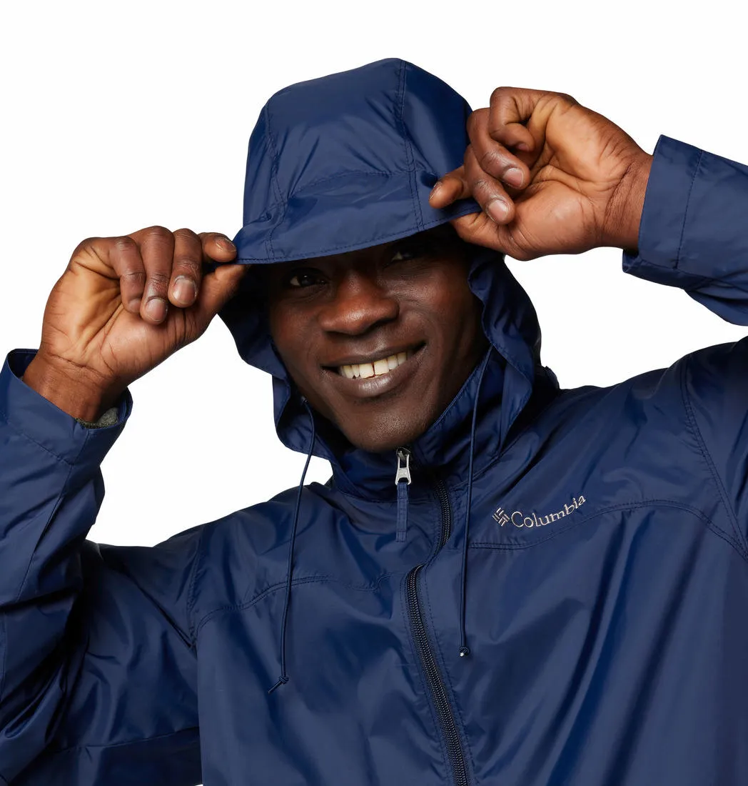 Columbia Men Blue Glennaker Lake II Rain Waterproof Rain Jacket