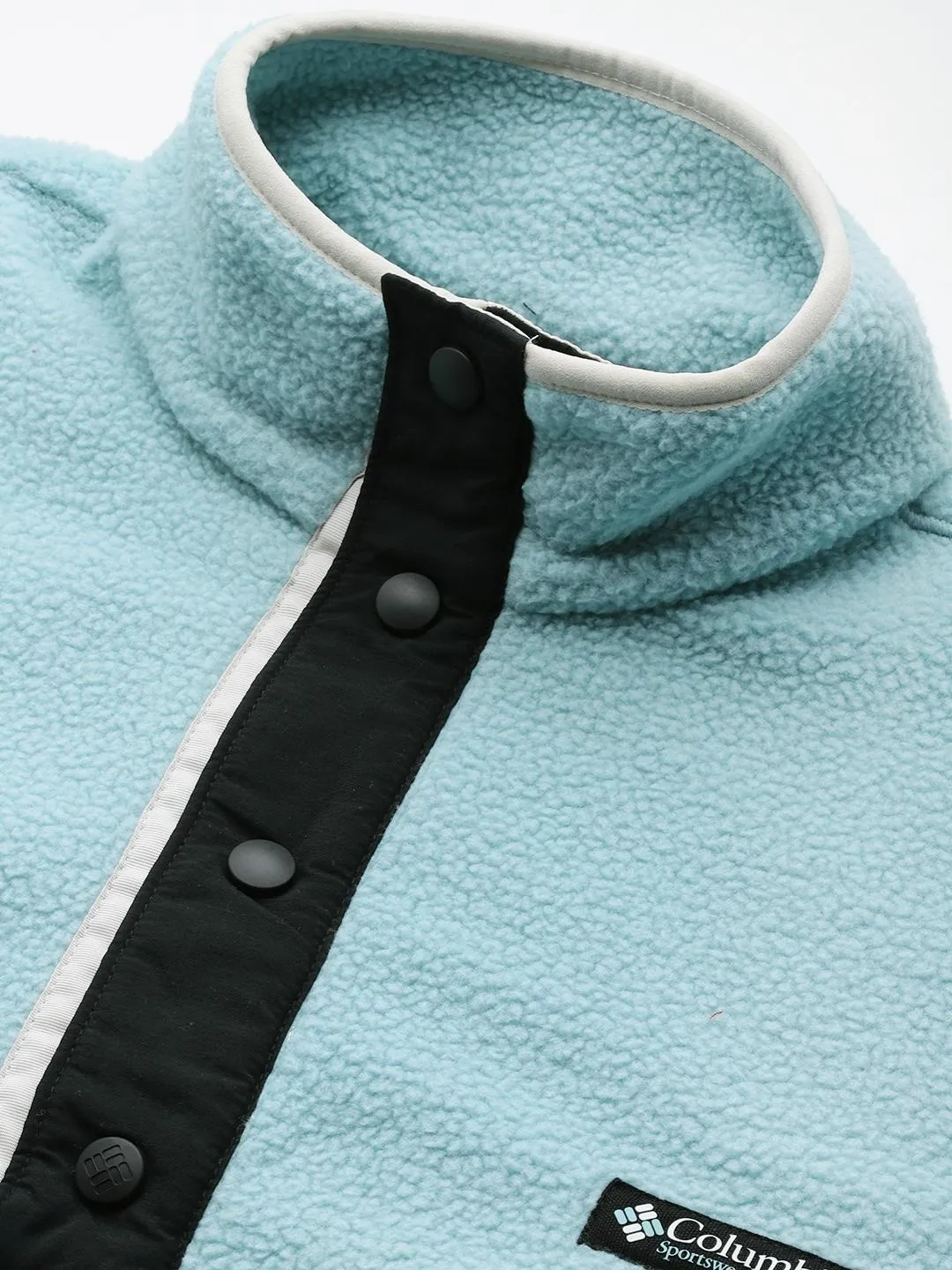 Columbia Men Blue Helvetia Half Snap Fleece Jacket