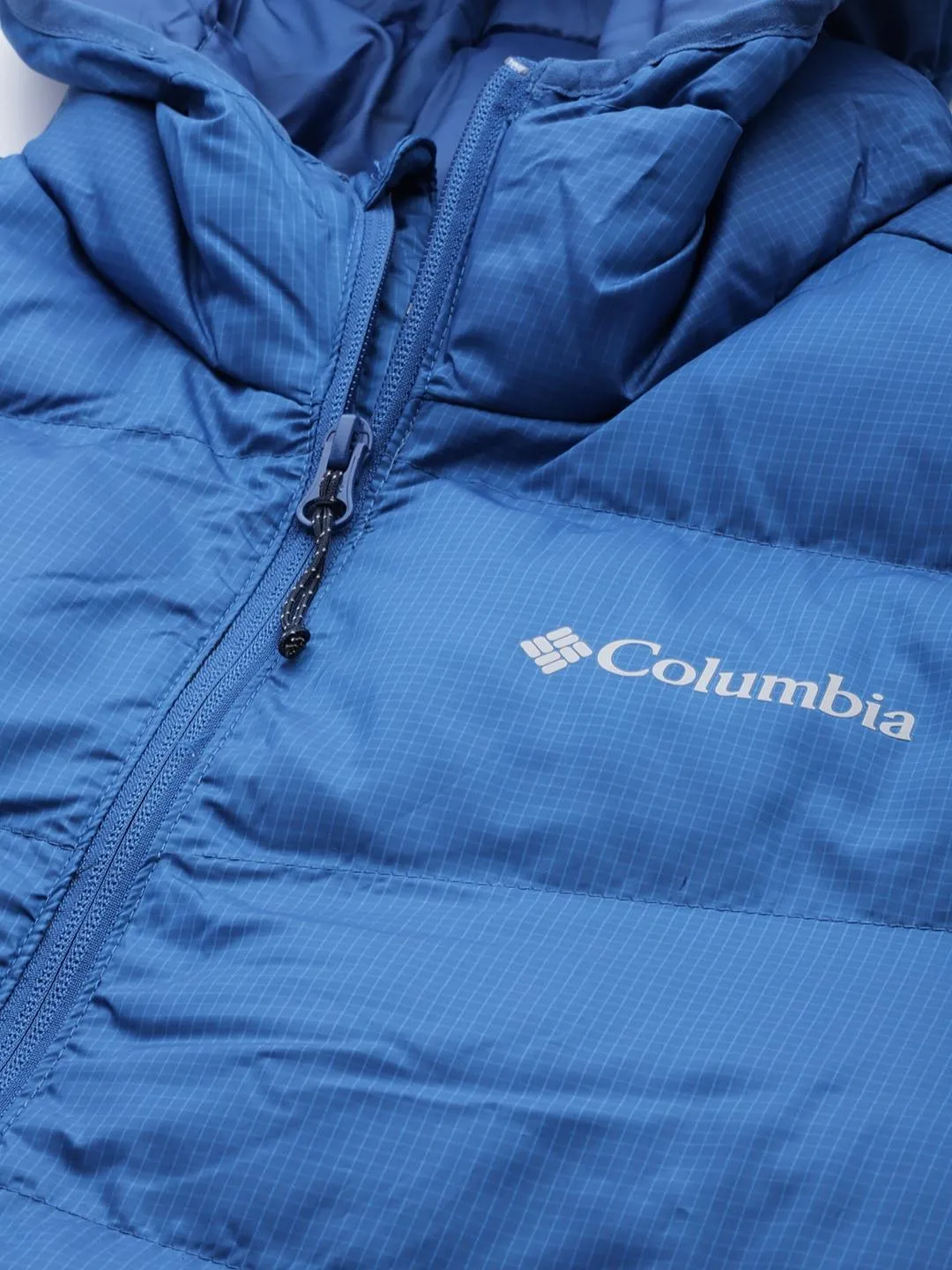 Columbia Men Blue Omni-Heat Reflective Fivemile Butte Hooded Jacket