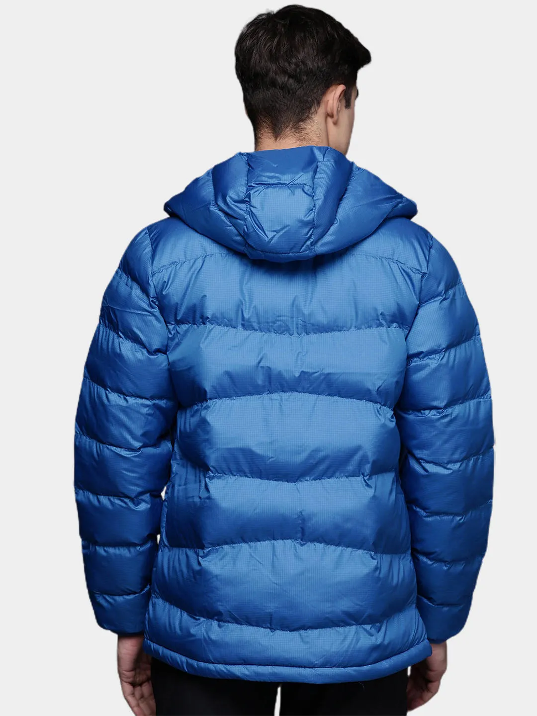 Columbia Men Blue Omni-Heat Reflective Fivemile Butte Hooded Jacket