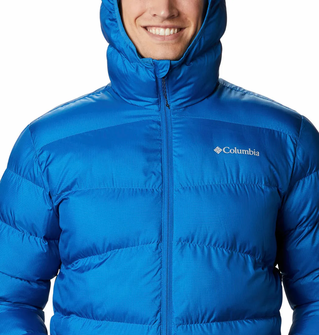 Columbia Men Blue Omni-Heat Reflective Fivemile Butte Hooded Jacket