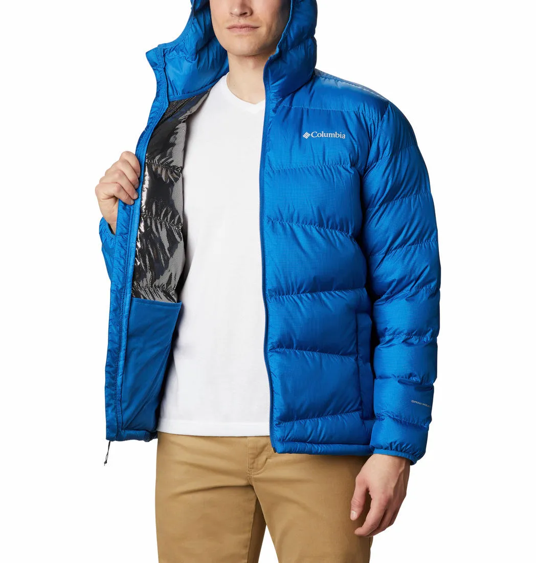 Columbia Men Blue Omni-Heat Reflective Fivemile Butte Hooded Jacket