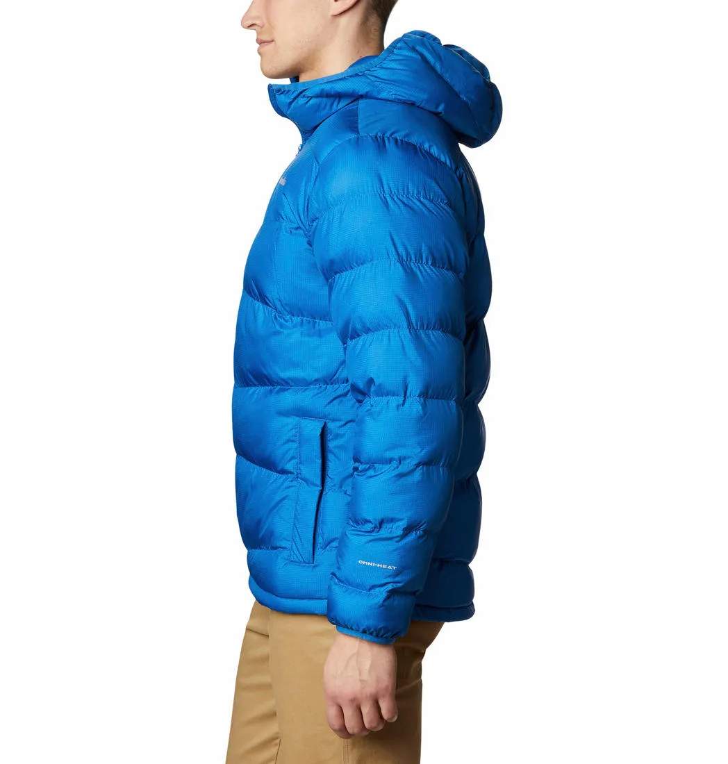 Columbia Men Blue Omni-Heat Reflective Fivemile Butte Hooded Jacket