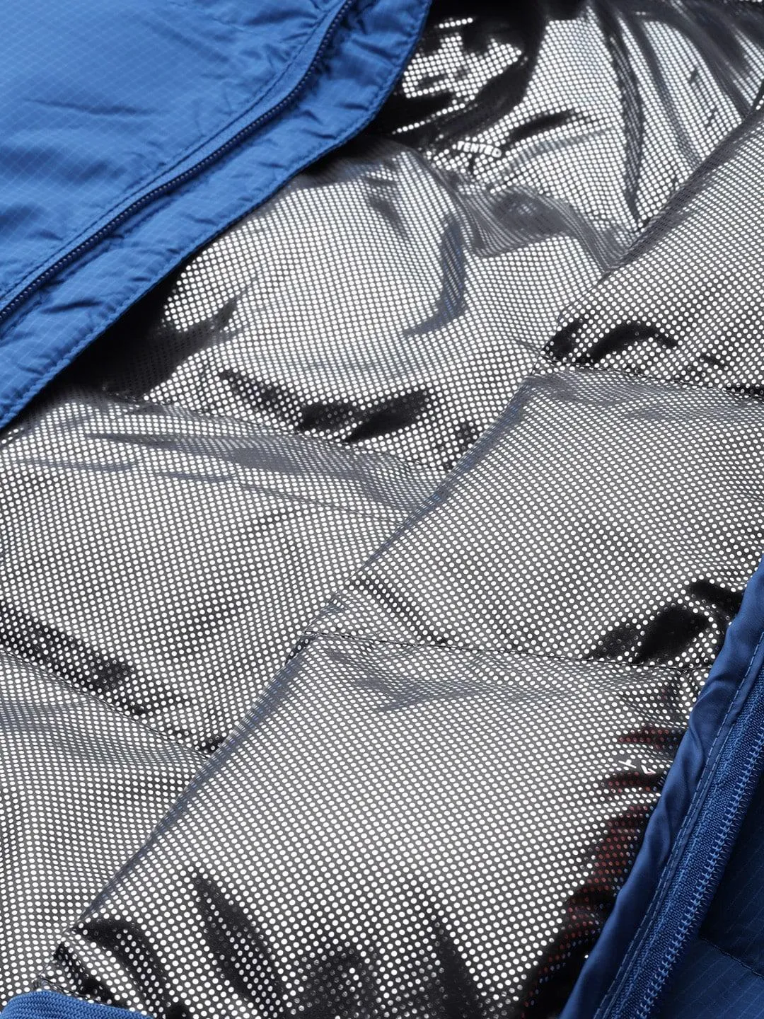 Columbia Men Blue Omni-Heat Reflective Fivemile Butte Hooded Jacket